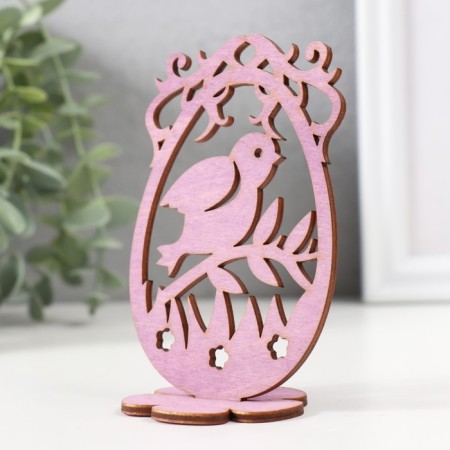 Easter decor "chick" 6.5x4.7x10.3 cm (set 2 parts) purple-2