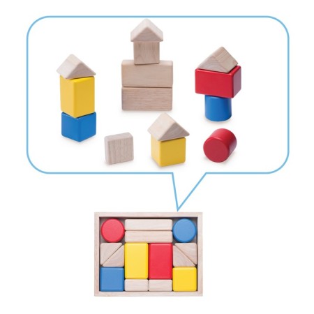 Wooden toy "First sound blocks"-2
