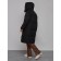 Coat insulated winter female, size 42, black color