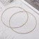 Earrings of the Ring "Classic" d = 10 cm, color gold