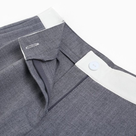 Women's pants with contrasting belt MIST R.46, Gray-11