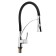 Zein kitchen mixer, flexible spout, cartridge ceramics 40 mm, brass, chrome/black