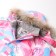 Winter overalls for girls, pink color, height 98 cm
