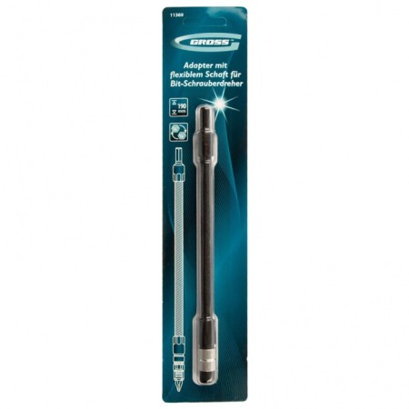Adapter for bits GROSS 11369, flexible, 190 mm, 1/4 "