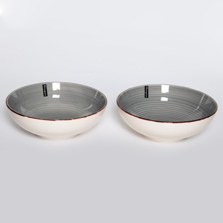 Set of bowls Elrington “Aerial Graduation. Light graphite ", 23 cm, 1.7 l, 6 pcs-2