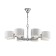 Anita chandelier, 8x40W E14, chromium color