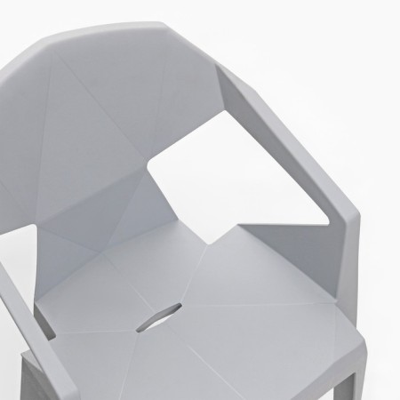 Armchair for the garden "Epica" gray, max. load 120 kg, 41.5 x 56.5 x 81 cm-3