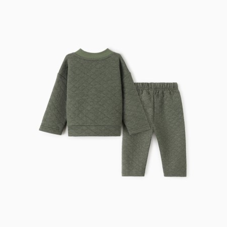 Costume: sweatshirt and pants crumb I, height 68-74 cm, khaki-5