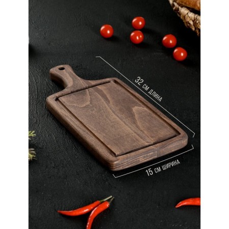 Set of cutting boards on the stand Wild Kitchen, 37.5 × 17.5 × 2 cm and 32 × 15 cm, BUY Dark-3