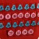 Advent Calendar "Christmas Santa Claus" (from December 1 to 25), 25 pockets, 88 × 47 cm