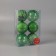 Set of balls plastic D-8 cm, 6 pcs "Keileb" Green