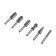 A set of balls on wood and tundra plastic, sandblasting, shank 6 mm, 6 pcs.