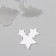 Decor for creativity plastic mirror "Sun, stars and clouds" set 6 pcs