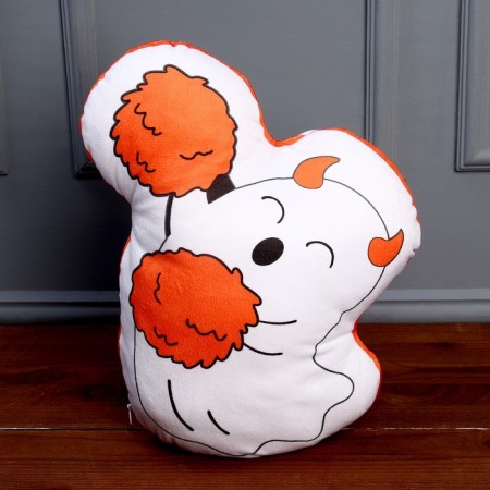 Soft toy "Ghost" with horns, white color
