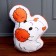 Soft toy "Ghost" with horns, white color