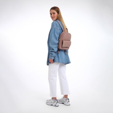 Women's backpack city, Textura, Powder Color-2