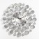Wall clock, series: openwork, "Krep", smooth move, D-48 cm, dial 22 cm
