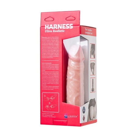 Strap -on on the fastening of LoveToy with a belt ’’ ha harness ’’, bodily color-9