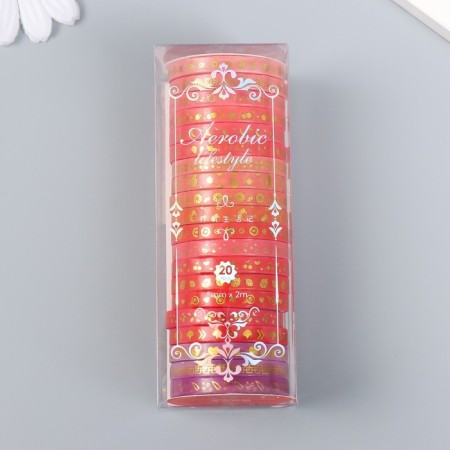 Glue tape Persian Persian Persian set 20 pcs width. 0.5 cm dl. 2 m 4x10 cm-4