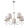 Brussels chandelier 5x60W e14 chrome 58x58x85 cm Bayerlux