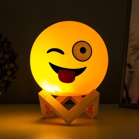 Night Smile LED from batteries 3haa yellow 14x14x18 cm Risalux-2