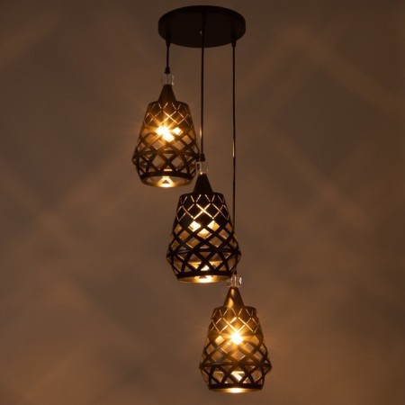 Bayerlux lamp "Kovalce" 3he27 40W black 33x33x35-120cm-2