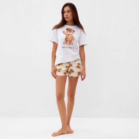 Female pajamas (T-shirt and shorts) KAFTAN "Bear" size 40-42-1