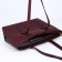 L-Craft tout bag with lightning, external pocket, burgundy color