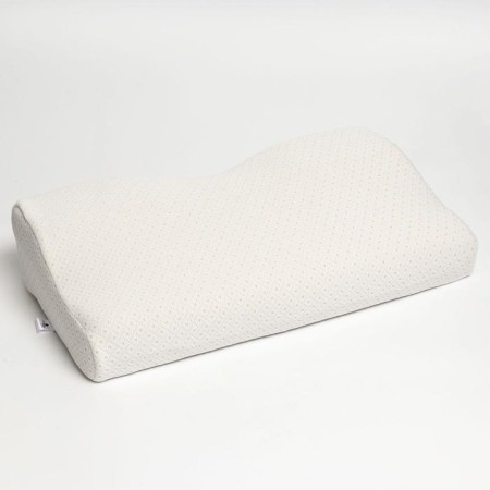 Orthopedic pillow NT PS-03, with a memory effect and a recess under the shoulder, 61.5x34 cm, rollers 13/8 cm-13