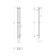 Electric towel "Dvin" X-2 Plaza Neo, 1200x80 mm, dimmer, matte bronze