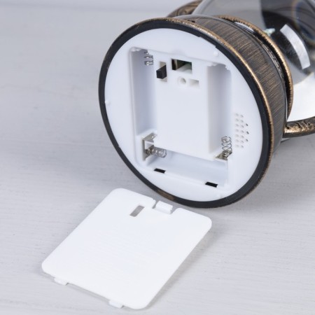 LED figure "Lantern with Santa Claus" 13 × 19 × 11 cm, plastic, AAX3 batteries (not in the kit), USB, glow warm white-3