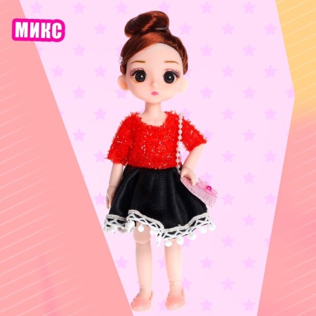 Fashionable hinge doll "Chelsea" in a dress, mix-6