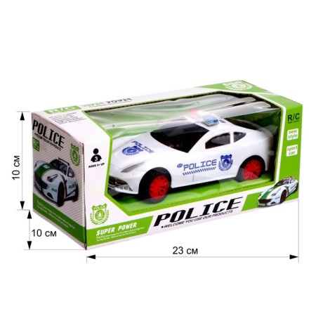 Radio controlled machine "Racing Patrol", works on batteries, lighting effects, mix-6