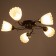 Helia chandelier 5x40W E27 black chrome 54x52x17cm.