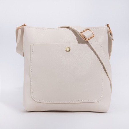 Cross-Bodi bag on magnet, milk color