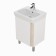 Tumbling under the Aquaton Country sink, 55 cm, white color, oak Verona