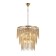 Crystal Crystal chandelier Grandex 12xe14 40W, size 60x60x79-150 cm, bronze color