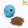 Croaking ball for dogs, hard, 7.5 cm, blue