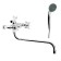Accoona A87170 bath mixer, two -wound, with a shower set, Silumin, Chrome