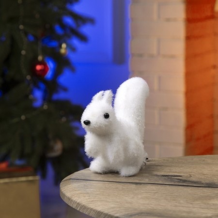 LED figure "Squirrel" 7 × 14 × 5 cm, phlock, batteries CR2032x2 (not in the kit), glow warm white-1