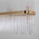 Suspended Bogate’s Allure 486/10, E14, 10x60W, 1200x170 mm, brass color
