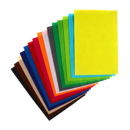 A set of color felt, thickness - 2 mm, A4 format, soft, 15 sheets, 15 colors, saturated colors, TOP-2
