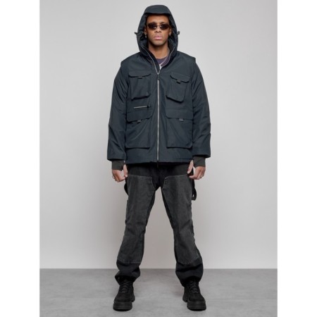 Luy jacket transformer male winter, size 50, dark blue color-3