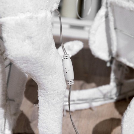 LED figure "Deer", 56 × 76 × 15 cm, textiles, metal, 220 V, glow warm white, no sledges-11
