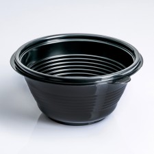 A disposable container P-M-M-500, round, black, 500 ml, 14.4 × 7 cm, 540 pcs/unns.
