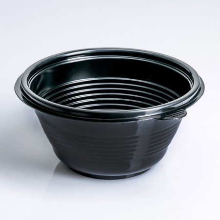 A disposable container P-M-M-500, round, black, 500 ml, 14.4 × 7 cm, 540 pcs/unns.