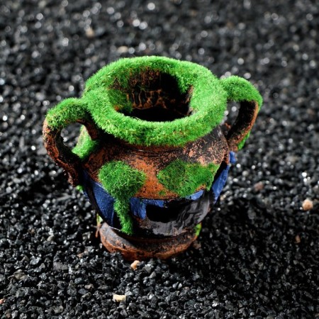 Decor for the Aquarium "Antique Vase", 11 x 8 x 9 cm