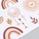 Sticker Plastic Interior Color "Pastel: Rainbow and Sun" 30x90 cm