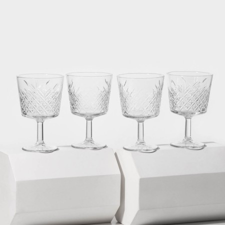 Timeless glass glasses set, 260 ml, 4 pcs