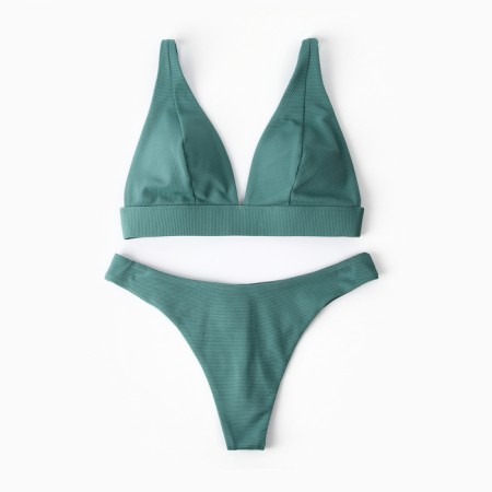 Separate female swimsuit, jade color, rn 46 (m)-5